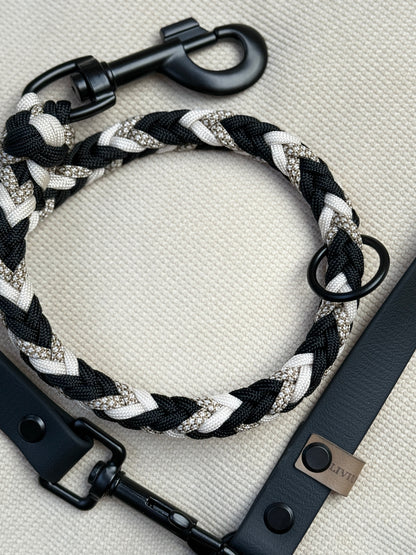 Leine Velaris in Schwarz/ Beige 