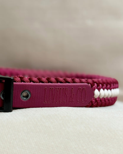 Halsband Frieda in Burgundy 
