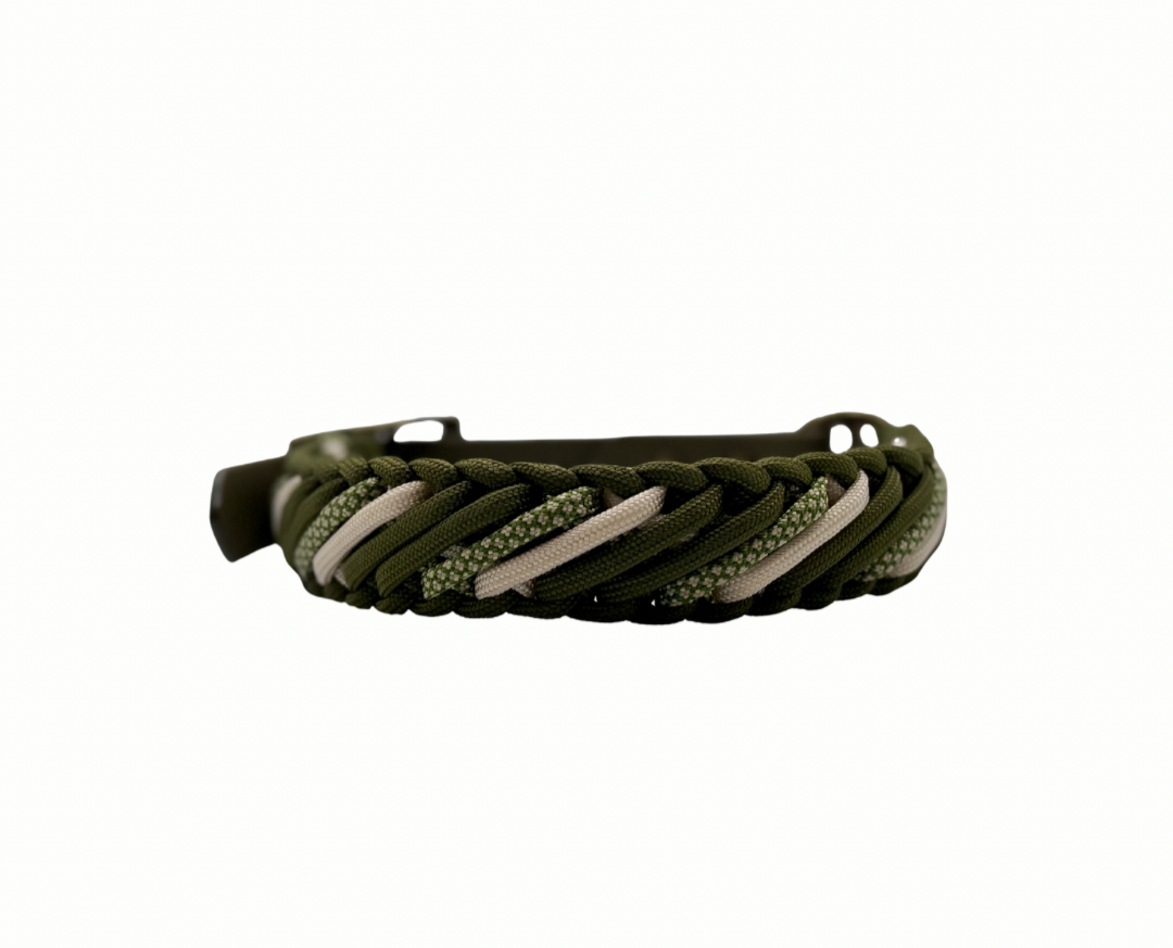 Halsband Classic Twist in Grüntönen